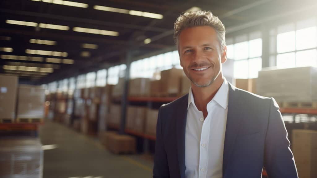 man in a suit who is just one of the customer success stories