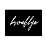White The Brooklyn logo on back blackground