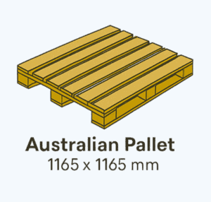 Picture of Australian pallet with dimensions