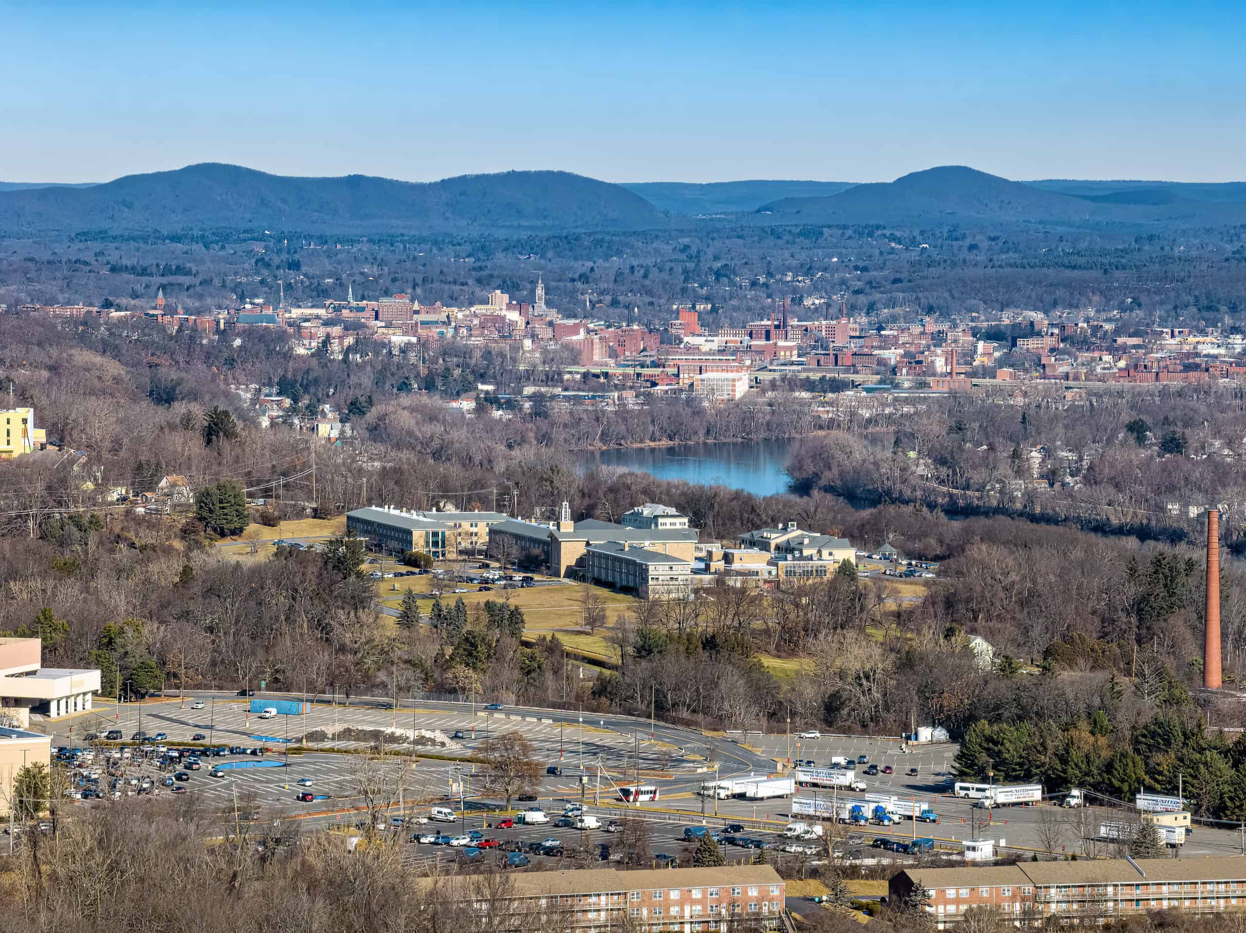 Image of trees and buildings