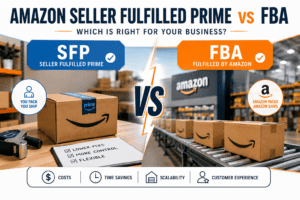 Image comparing Seller Fulfilled Prime and FBA